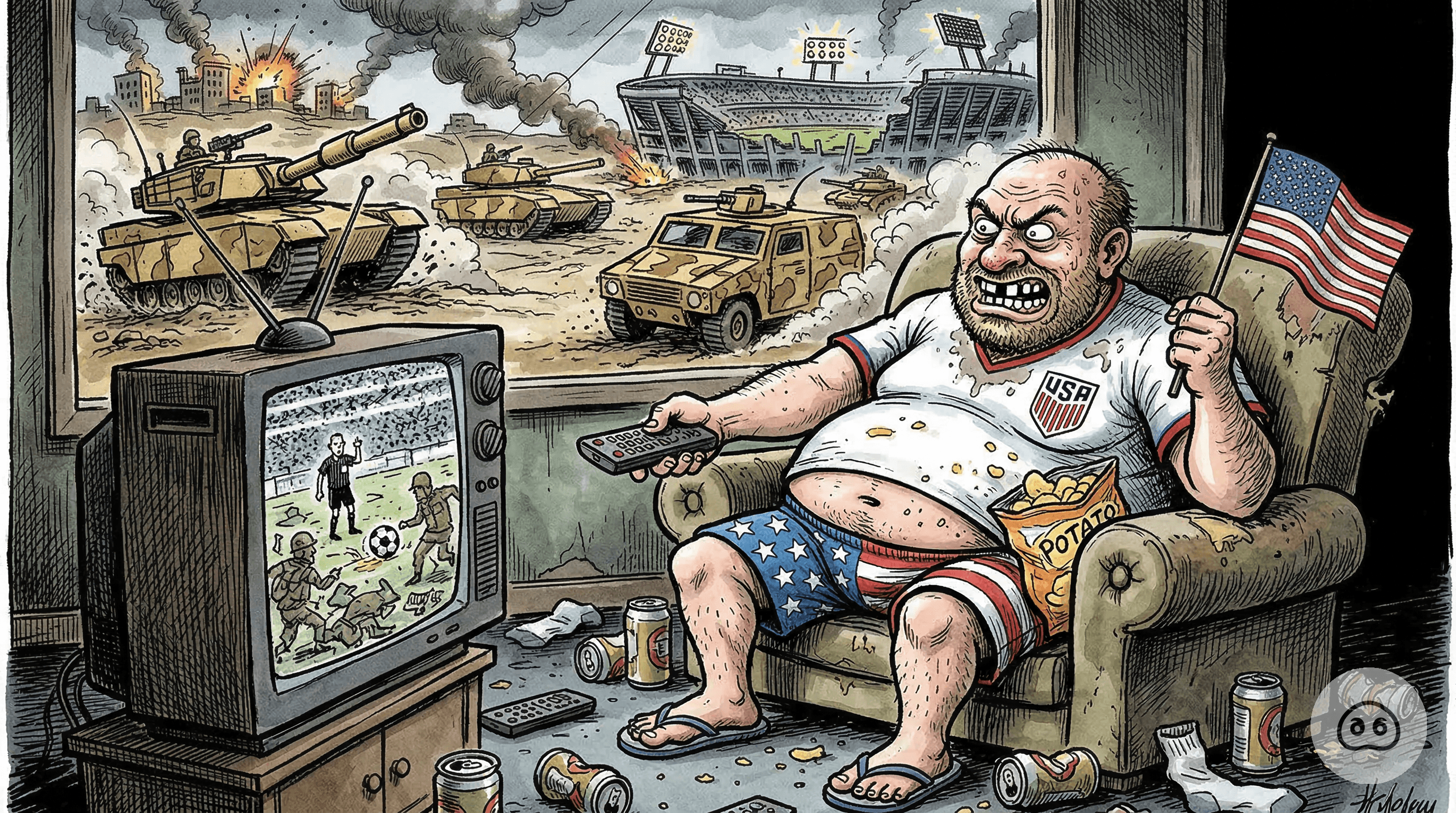 Area Man Eagerly Awaits World Cup To See If US Men's National Team Can Finally Beat A Country They Are Currently Invading