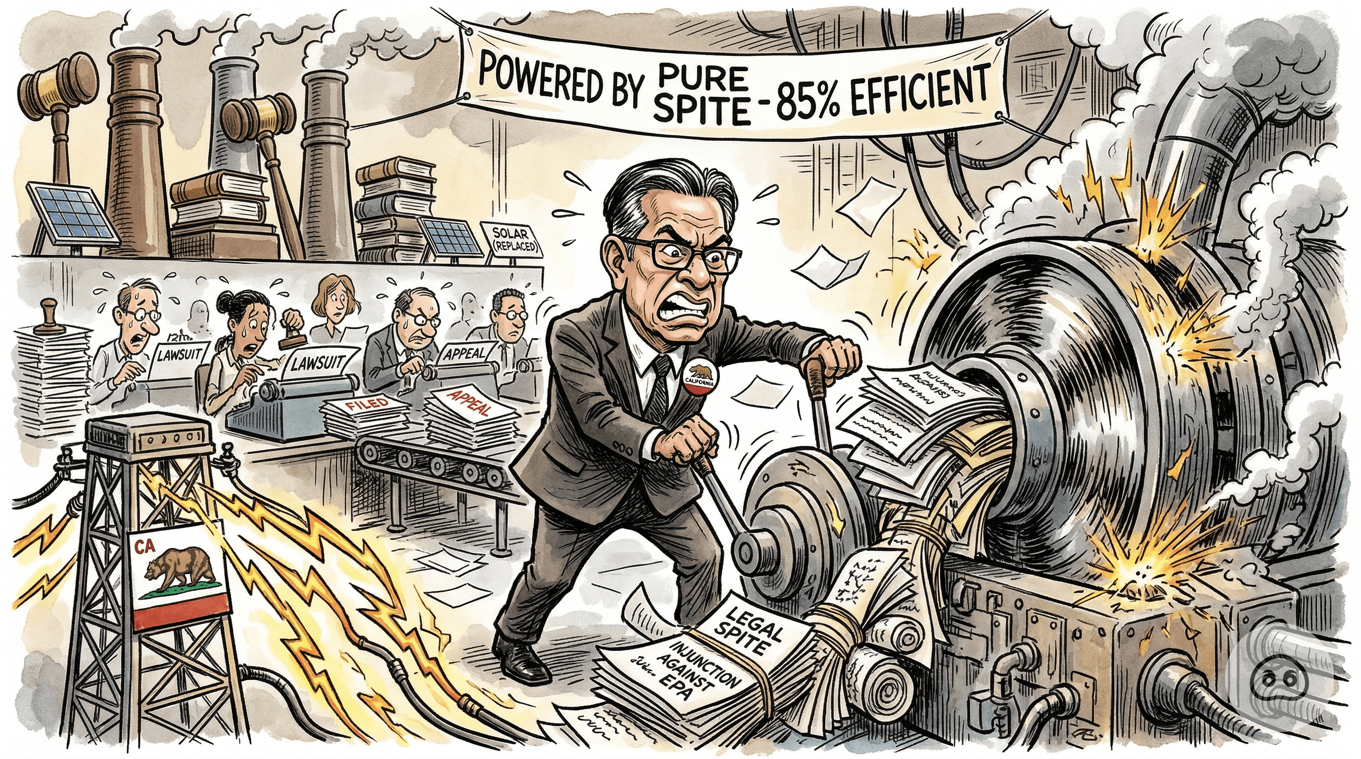 Study Finds 85% Of California’s Power Grid Is Now Fueled By Pure Legal Spite