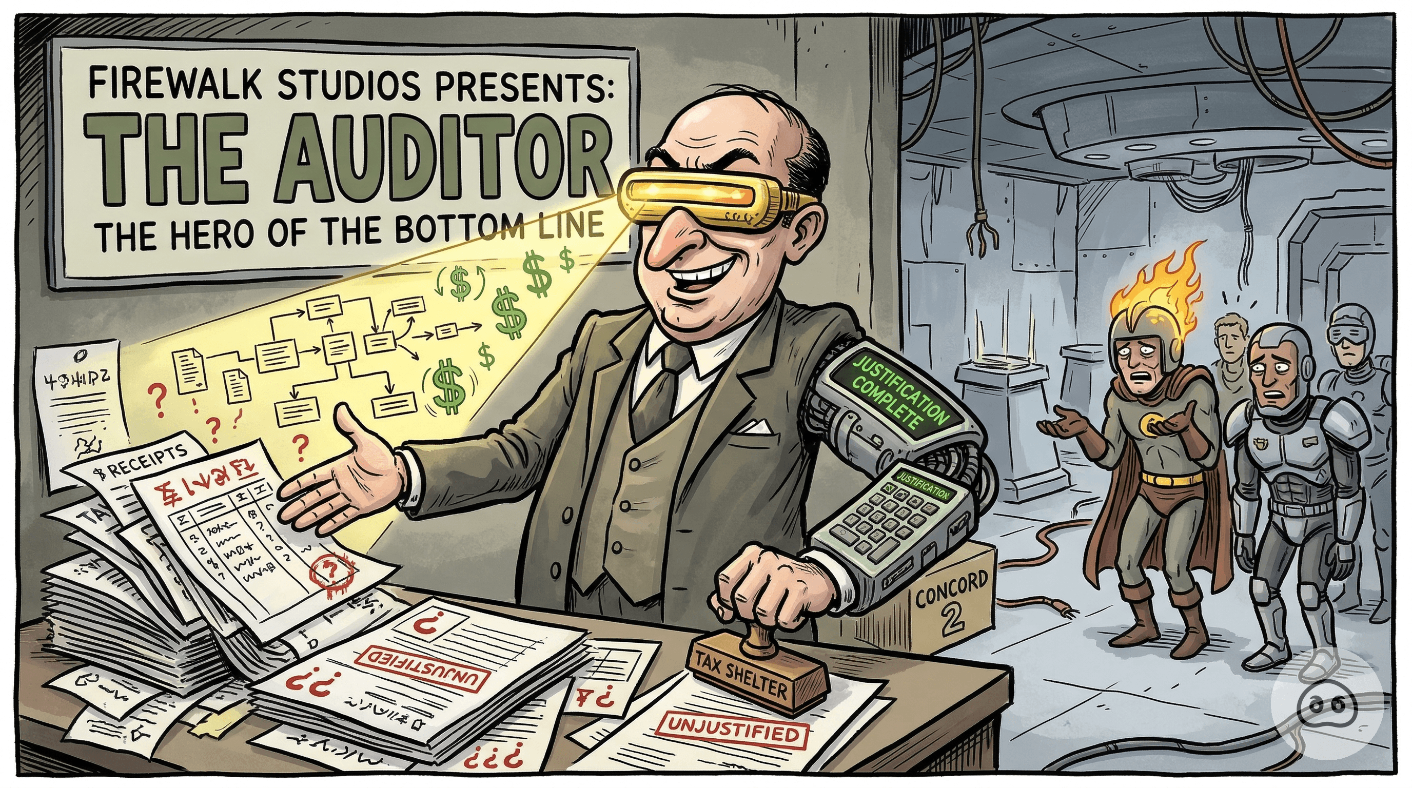 Concord 2 To Introduce Bold New Hero 'The Auditor,' Whose Special Ability Is Justifying $400 Million In Unclaimed Marketing Expenses