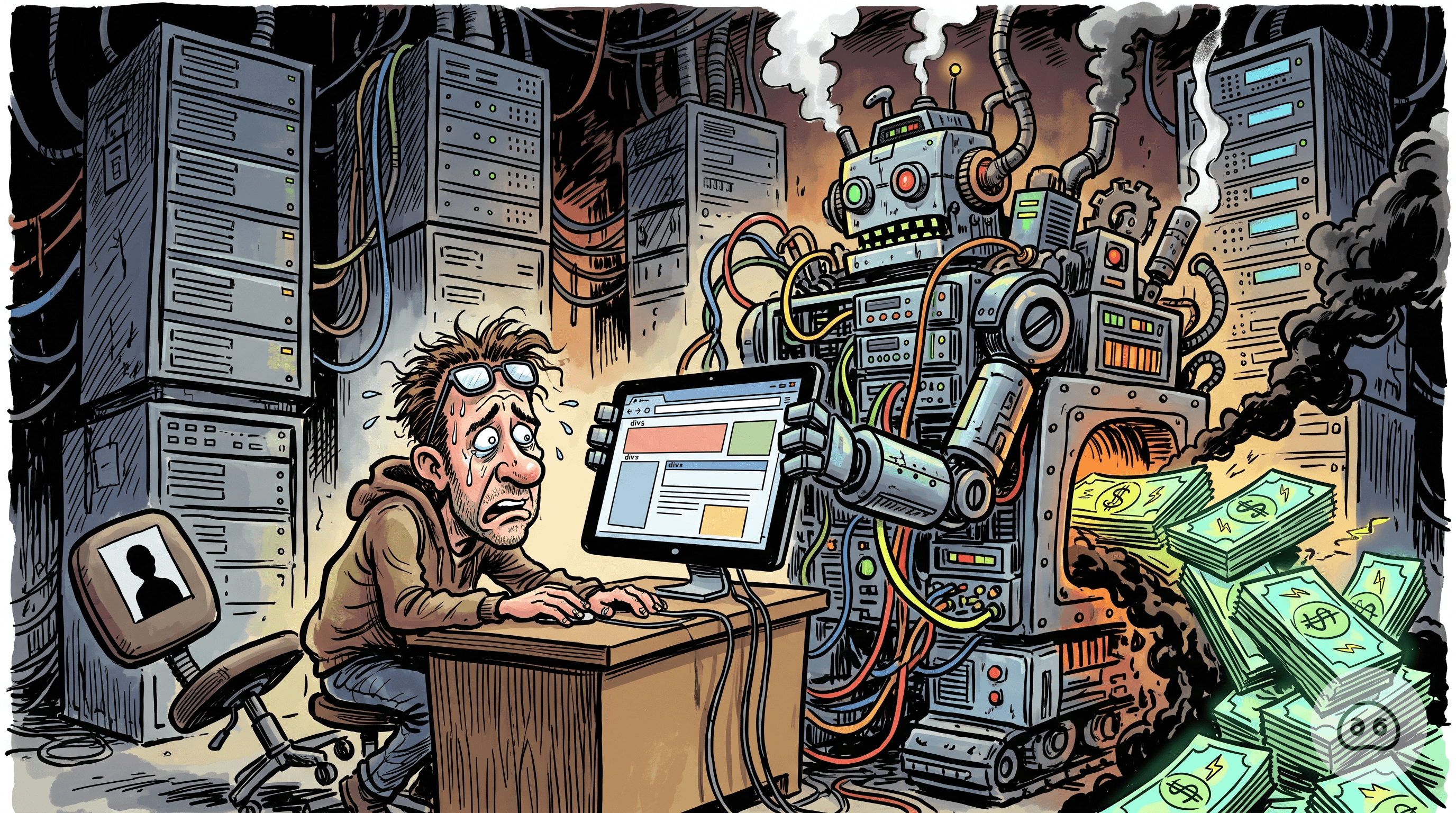 Developer Heartbroken As Junior AI Intern Replaces His Human Assistant With A More Computationally Expensive Robot