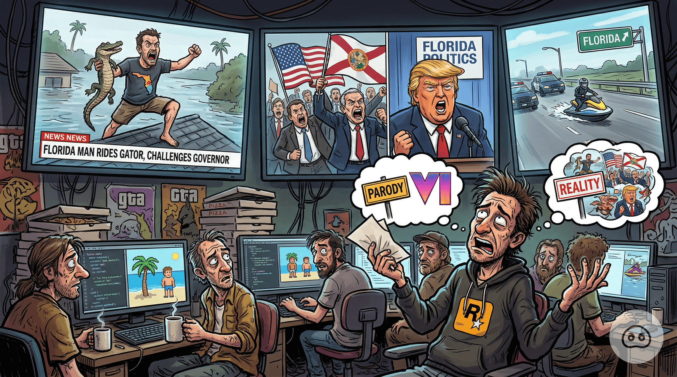 Rockstar Forced To Delay 'GTA VI' After Real-Life Florida Once Again Surpasses In-Game Parody