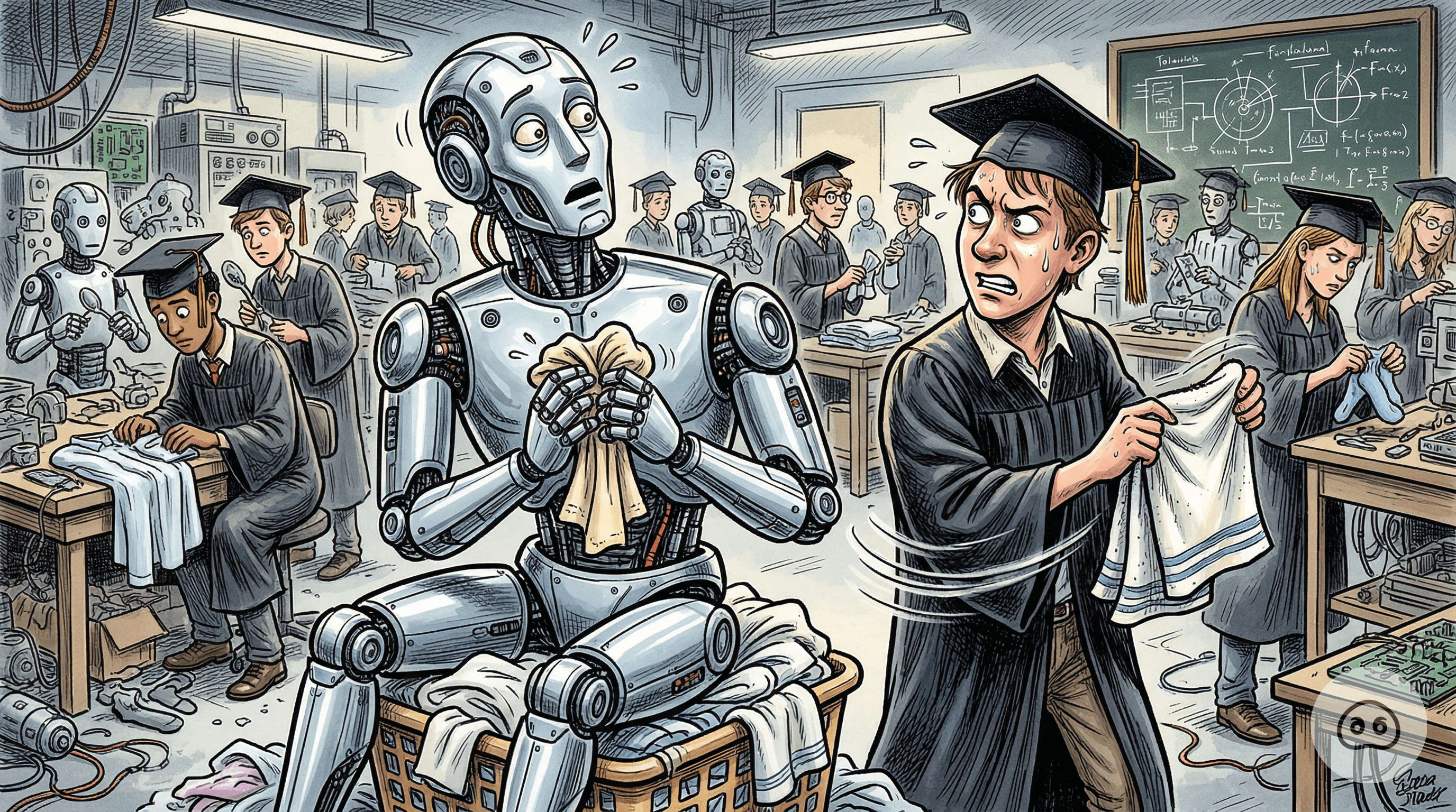 Humanoid Robot Feigns Ignorance Of Towel-Folding So College Graduate Will Keep Doing It