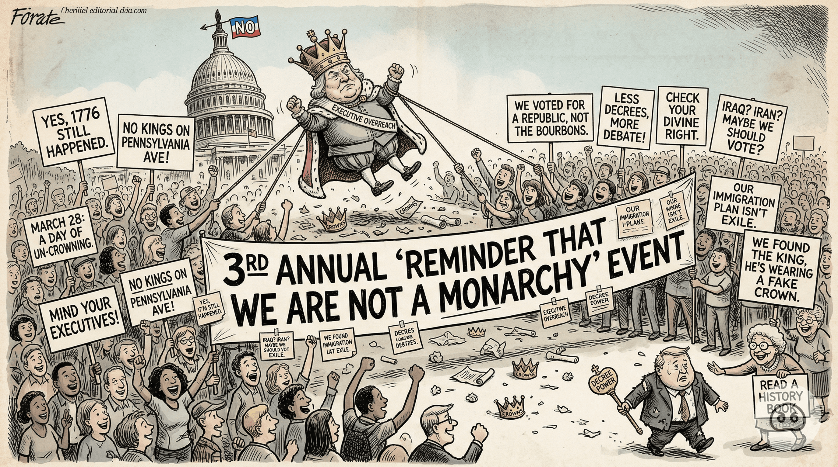 Nation Holds Third Annual 'Reminder That We Are Not A Monarchy' Event
