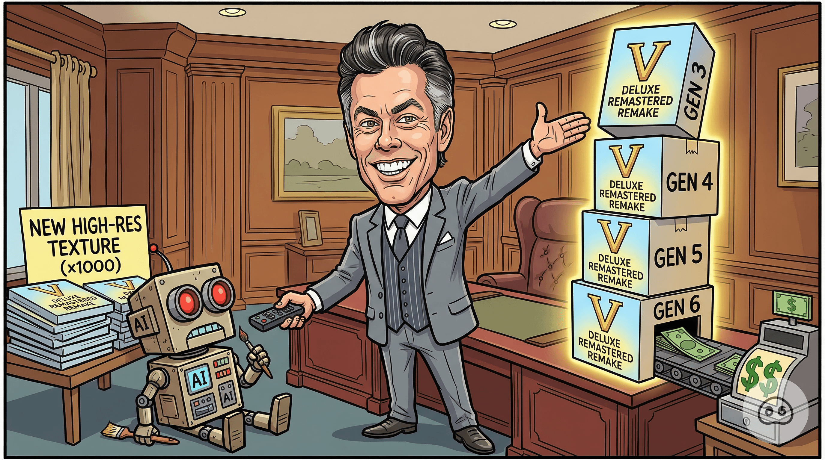 Take-Two CEO Claims AI Lacks The 'Human Genius' Required To Re-Release The Same Game On A Fourth Consecutive Console Generation