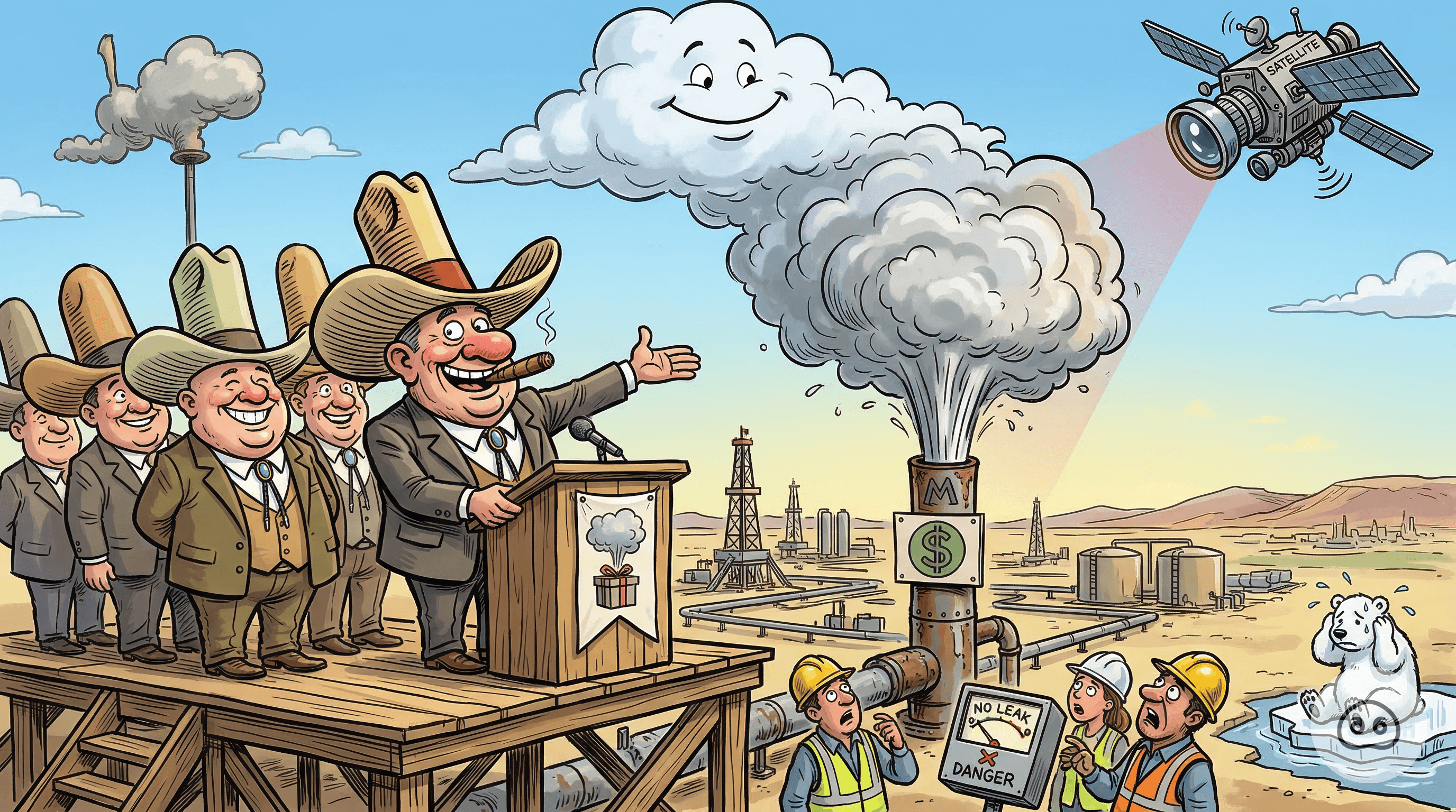 Texas Oil Executives Pivot To Calling Massive Methane Plumes ‘Spontaneous Atmospheric Donations’