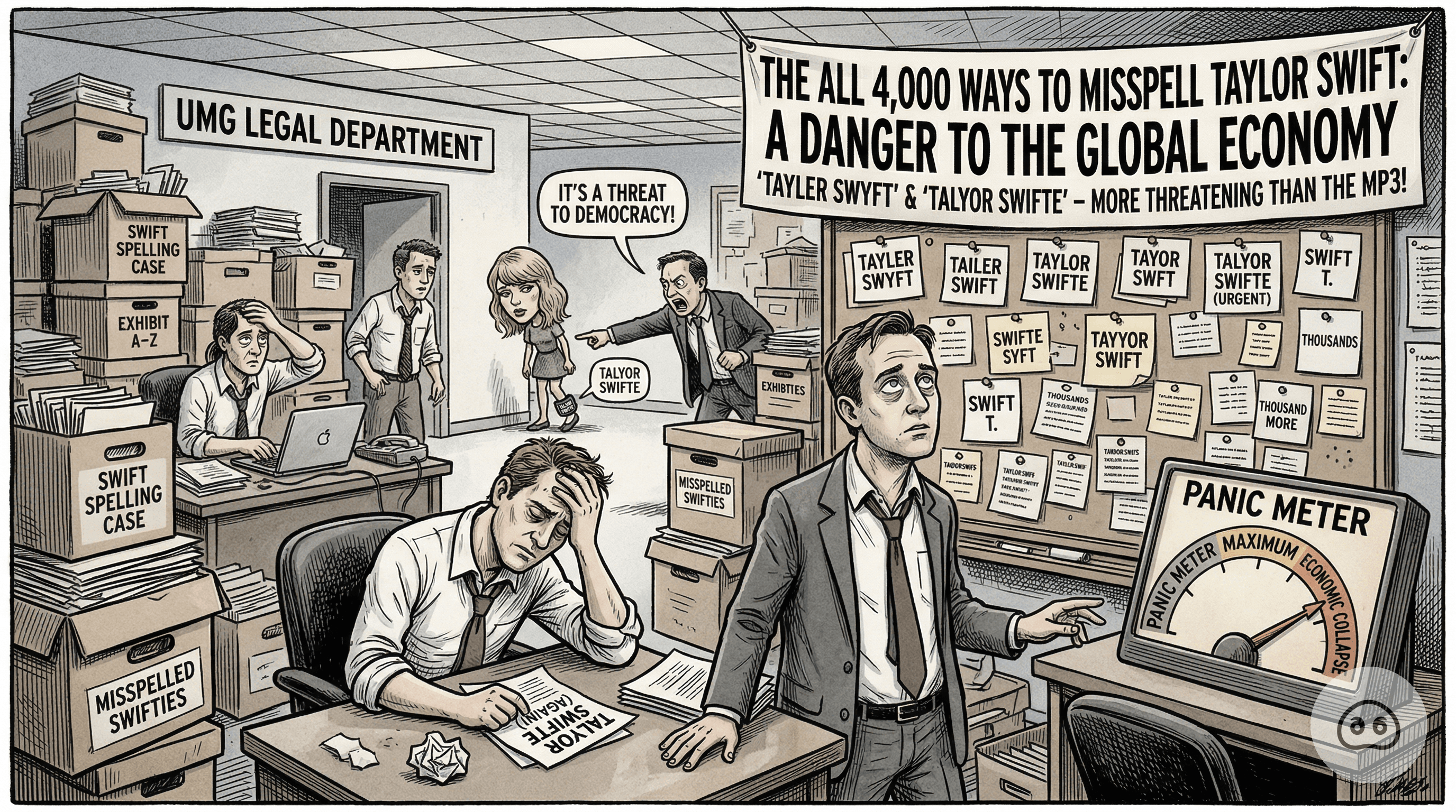 UMG Legal Team Exhausted After Documenting All 4,000 Ways To Misspell Taylor Swift