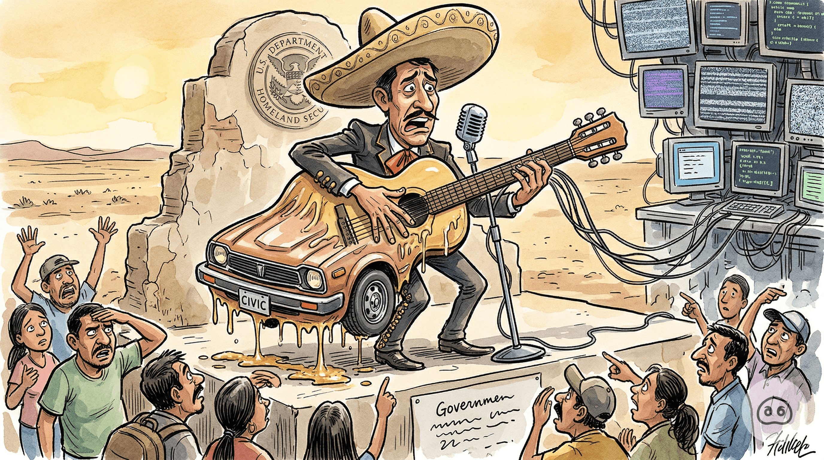 U.S. Embassy’s AI-Generated Mariachi Earnestly Urges Migrants To Return Home Before Guitar Melts Into A Honda Civic