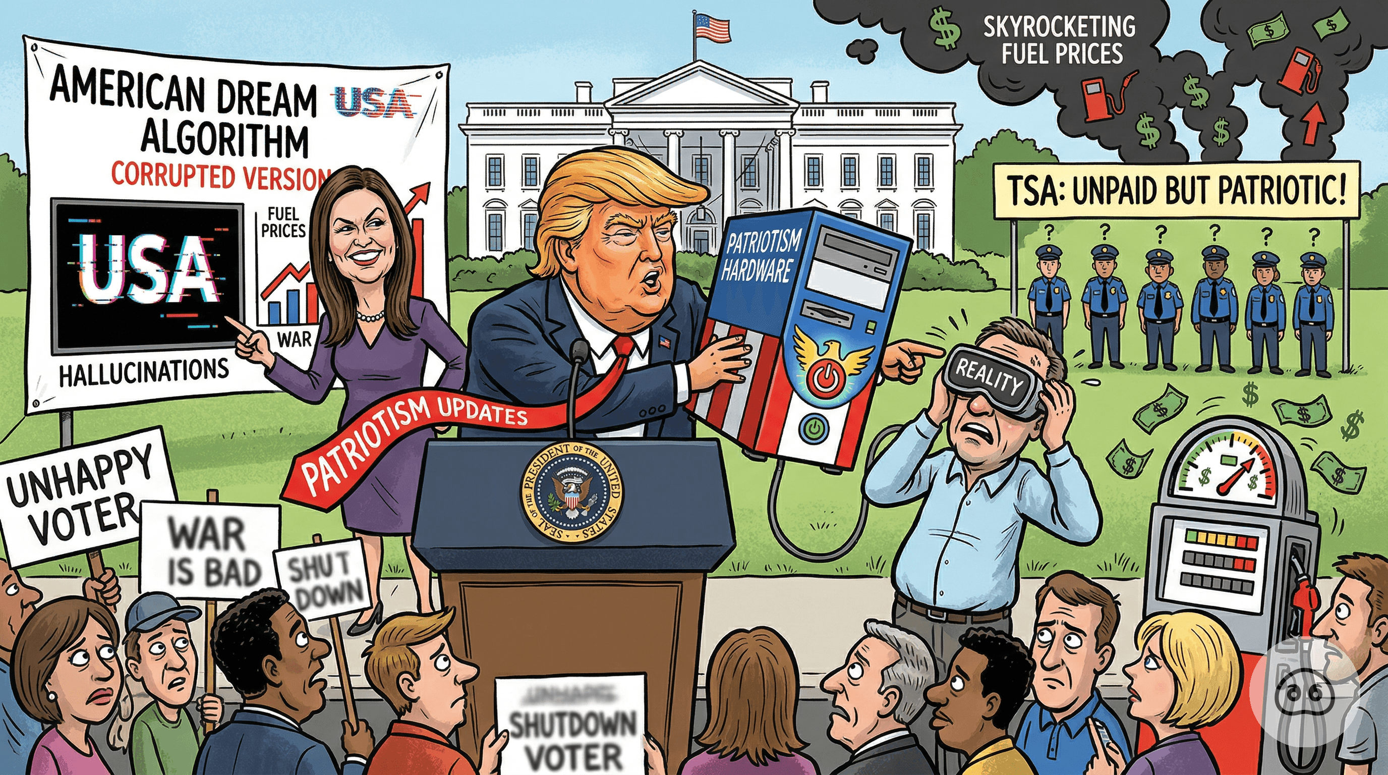 White House Instructs Unhappy Voters Experiencing Incorrect Reality To Restart Their Patriotism Hardware